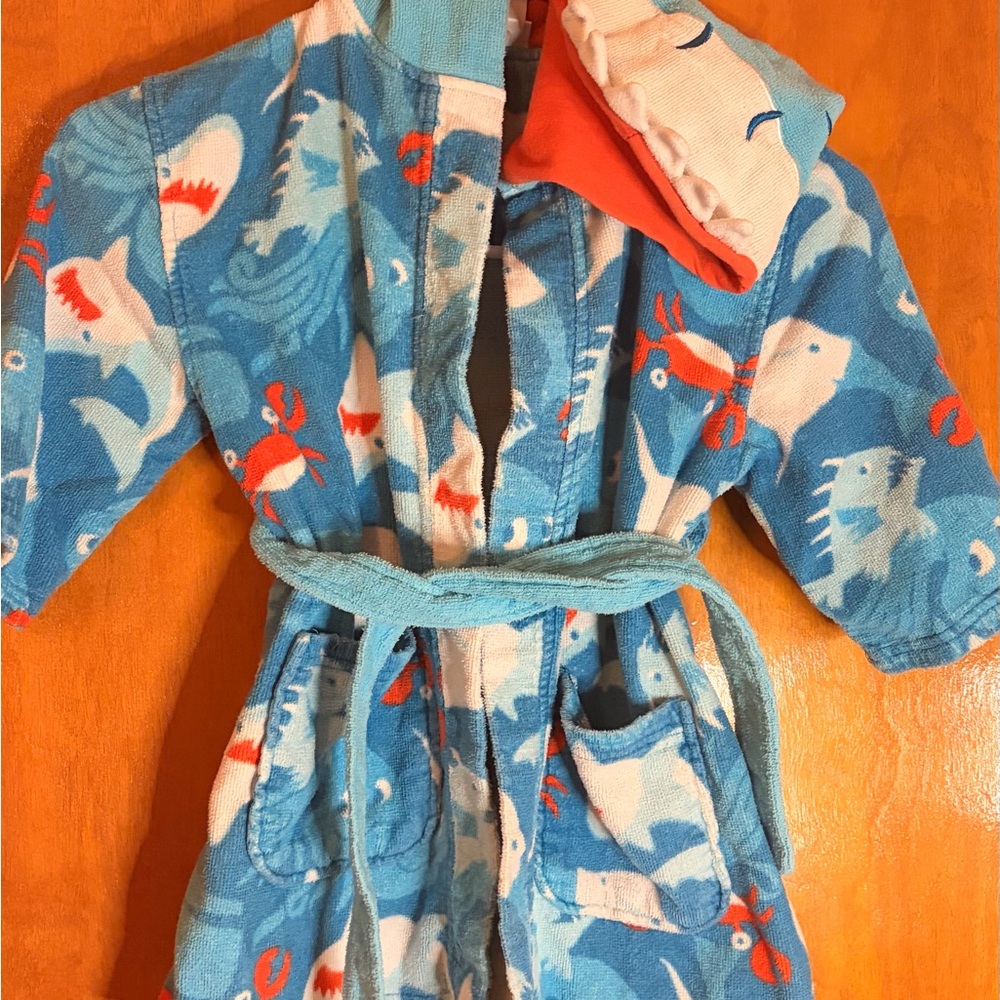 Blue Ocean Animal Kids bath/beach Robe